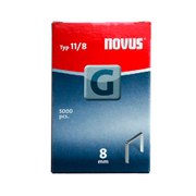 Скоби за такери Novus  тип G11, 10.6x1.25x8 мм, поцинкована стомана, 5000 бр. - product - 045 SNL 120