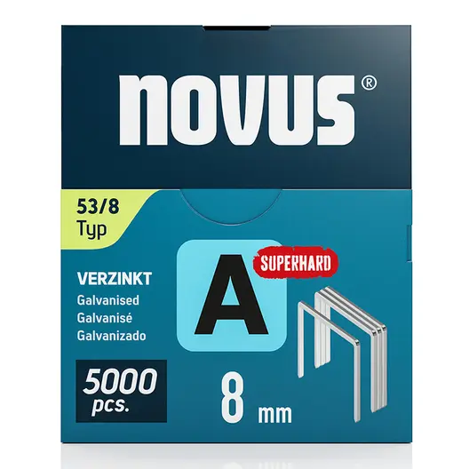 Скоби за такери Novus  тип A53, 11.3x0.75x8 мм, 5000 бр.