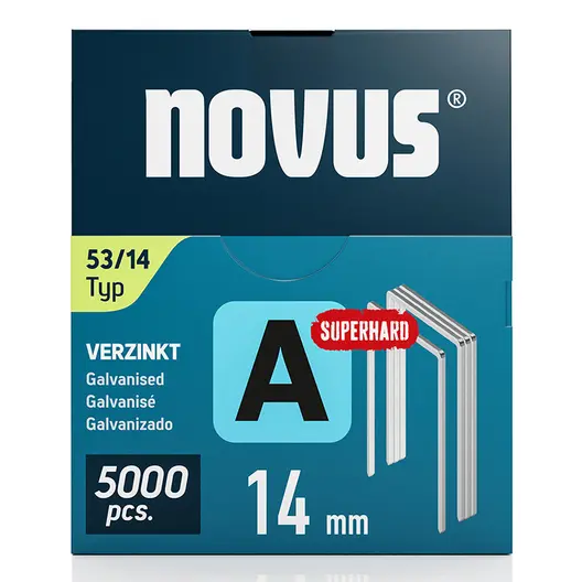 Скоби за такери Novus  тип A53, 11.3x0.75x14 мм, 5000 бр.