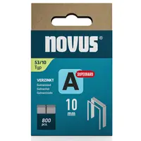 Скоби за такери Novus супер твърди  тип A53, 11.3x0.75x10 мм, 800 бр.