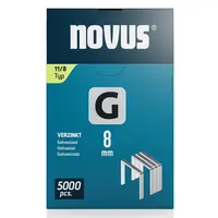 Скоби за такери Novus  тип G11, 10.6x1.25x8 мм, поцинкована стомана, 5000 бр.