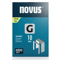 Скоби за такери Novus  тип G11, 10.6x1.25x10 мм, поцинкована стомана, 5000 бр.