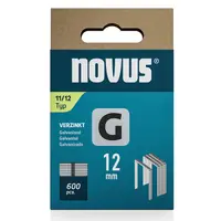 Скоби за такери Novus  тип G11, 10.6x1.25x12 мм, поцинкована стомана, 600 бр.