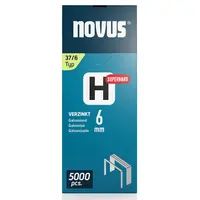 Скоби за такери Novus супер твърди  тип H37, 10.6x0.75x6 мм, 5000 бр.