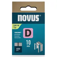 Скоби за такери Novus  тип D53F, 11.3x1.25x10 мм, 600 бр.