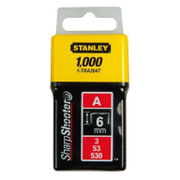 Скоби за такери Stanley  тип A53, 11.3x0.75x10 мм, 1000 бр., 1-TRA206T - product - 045 STY 067
