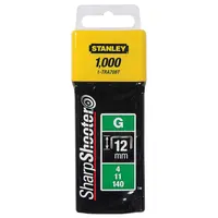 Скоби за такери Stanley  тип G11, 10.6x1.25x12 мм, поцинкована стомана, 1000 бр., 1-TRA708T