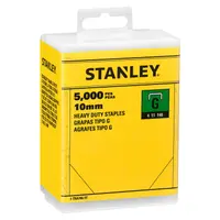 Скоби за такери Stanley  тип G11, 10.6x1.27x10 мм, поцинкована стомана, 5000 бр., 1-TRA706-5T
