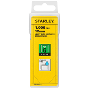 Скоби за такери Stanley  тип G11, 10.6x1.25x12 мм, неръждаема стомана, 1000 бр., TRA708SST-0 - product - 045 STY 279