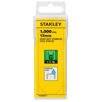 Скоби за такери Stanley  тип G11, 10.6x1.25x12 мм, неръждаема стомана, 1000 бр., TRA708SST-0
