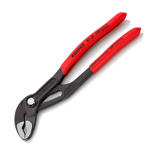 Водопроводни клещи Knipex  с бутон и шарнирен реглаж, 1 1/2 ", 42 мм, 180 мм, Cobra