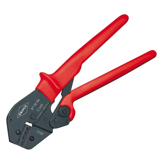 Кербовъчни клещи Knipex за неизолирани плоски кабелни обувки  0.1-2.5 мм2, 250 мм, 97 52 04
