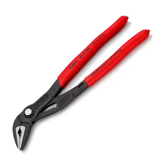 Водопроводни клещи Knipex  с бутон и шарнирен реглаж, 1 1/4 ", 32 мм, 250 мм, Cobra ES