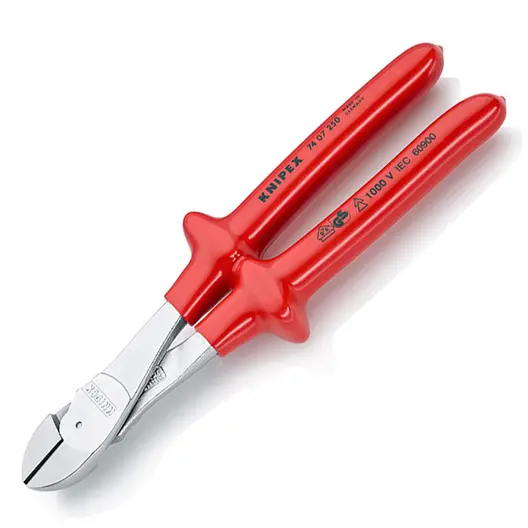 Странични клещи резачки Knipex с изолация  250 мм, 74 07 250