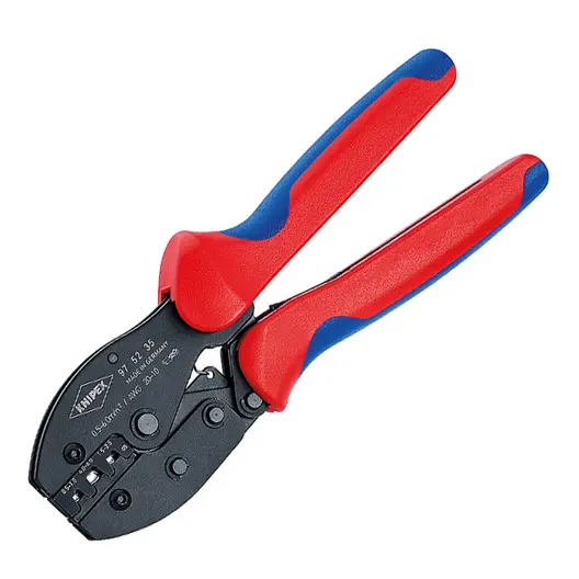 Кербовъчни клещи Knipex за неизолирани плоски кабелни обувки  0.5-6 мм2, 220 мм, PreciForce