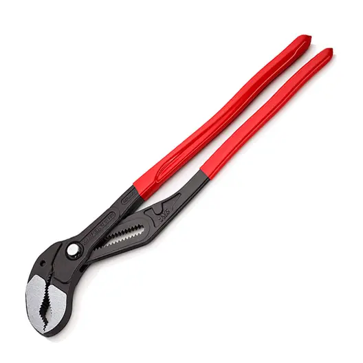 Водопроводни клещи Knipex  с бутон и шарнирен реглаж, 4 1/2 ", 115 мм, 560 мм, Cobra