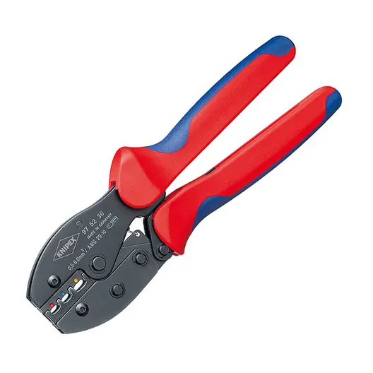 Кербовъчни клещи Knipex за изолирани кабелни обувки  220 мм, PreciForce