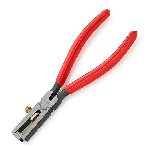 Електротехнически клещи за сваляне на изолация Knipex с регулиращ винт  0.5-10 мм2, 160 мм, 11 01 160 SB