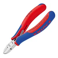 Странични клещи резачки Knipex за електроника  с отваряща пружина, 115 мм, 77 22 115