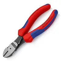 Странични клещи резачки Knipex усилени  с отваряща пружина, 160 мм, 74 12 160