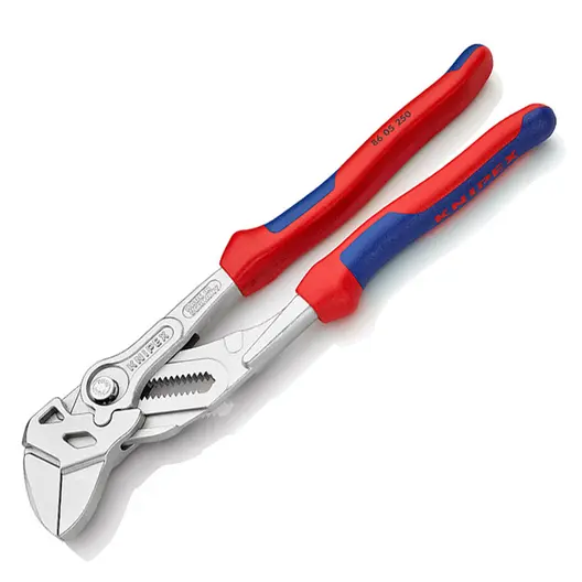 Клещи гаечен ключ Knipex  1 3/4 ", 46 мм, с бутон и шарнирен реглаж, 250 мм, 86 05 250