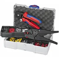 Кербовъчни клещи Knipex за кабелни накрайници комплект  0.5-10 мм2, 180 мм, 97 90 10