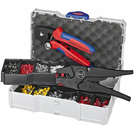 Кербовъчни клещи Knipex за кабелни накрайници комплект  0.5-10 мм2, 180 мм, 97 90 10