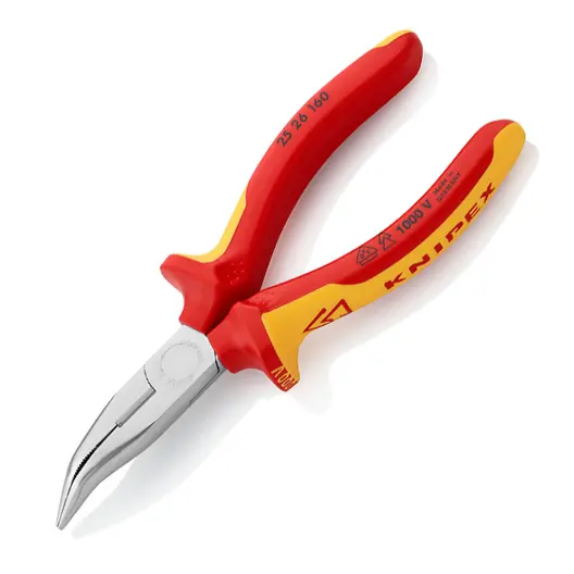 Извити телефонни клещи Knipex  160 мм, 25 26 160