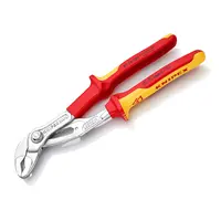 Водопроводни клещи Knipex  с бутон и шарнирен реглаж, 2 ", 50 мм, 250 мм, Cobra VDE