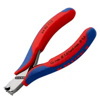 Челни клещи резачки Knipex за електроника  с отваряща пружина, 115 мм, 64 02 115