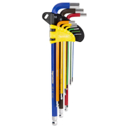 Ключ Г-образен Topmaster метричен 6-стен/сфера комплект  1.5-10 мм, 9 бр. - product - 047 EMC1352