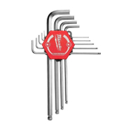 Ключ Г-образен Milwaukee метричен 6-стен/6-стен комплект  1.5-10 мм, 9 бр. - product - 047 MLA 118