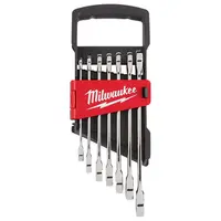Звездогаечен ключ Milwaukee 6-стен/12-стен с тресчотка комплект  8-17 мм, 7 бр., Max Bite