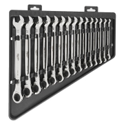 Звездогаечен ключ Milwaukee 6-стен/12-стен с тресчотка комплект  8-22 мм, 15 бр., Max Bite - product - 047 MLA1269