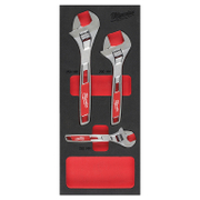 Ключ гаечен Milwaukee раздвижен комплект  150, 200, 250 мм, 3 бр. - product - 047 MLA1319