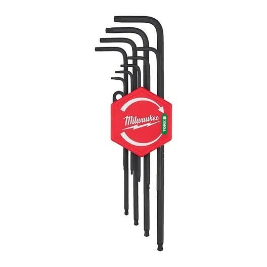 Г-образен ключ Milwaukee Torx/Torx комплект  TX8-TX40, 9 бр.