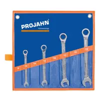 Звездогаечен ключ Projahn 6-стен/12-стен с тресчотка комплект  10-19 мм, 4 бр.