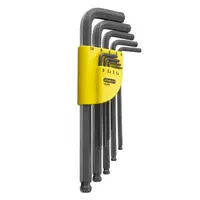 Г-образен ключ Stanley метричен 6-стен/6-стен комплект  1.5-10 мм, 9 бр., ISO 2936, 1-13-976
