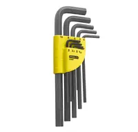Г-образен ключ Stanley метричен 6-стен/6-стен комплект  1.5-10 мм, 9 бр., ISO 2936, 1-13-947
