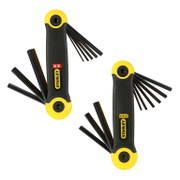 Ключ Г-образен Stanley 6-стен/6-стен комплект 2 бр.  1.5-8 мм, 5/64 - 1/4, 17 бр., 2-69-267 - product - 047 STY1378