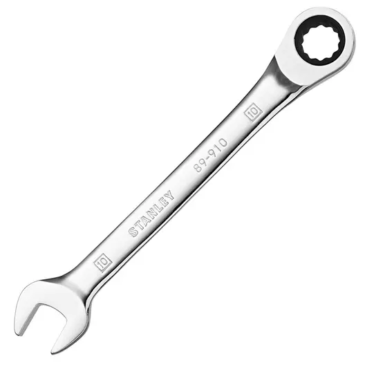 Звездогаечен ключ Stanley 6-стен/тресчотка  10 мм, 193 мм, ISO 1711-1, ISO 21982, ISO 691, STMT89910-0