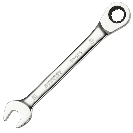 Звездогаечен ключ Stanley 6-стен/тресчотка  9 мм, 183 мм, ISO 1711-1, ISO 21982, ISO 691, STMT89909-0
