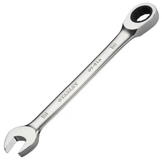 Звездогаечен ключ Stanley 6-стен/тресчотка  16 мм, 267 мм, ISO 1711-1, ISO 21982, ISO 691, STMT89916-0