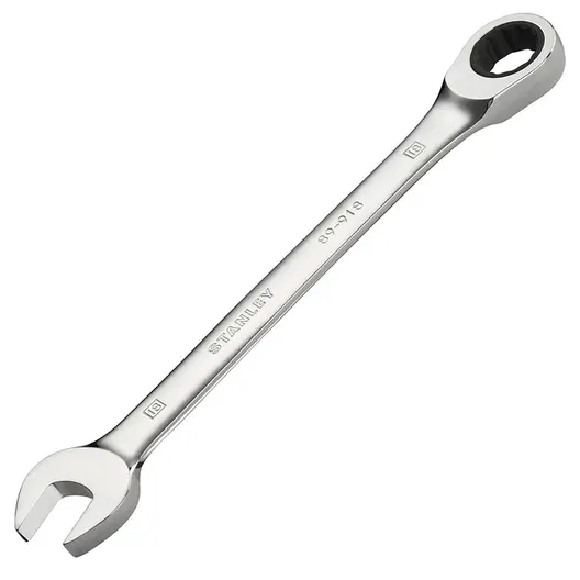 Звездогаечен ключ Stanley 6-стен/тресчотка  18 мм, 296 мм, ISO 1711-1, ISO 21982, ISO 691, STMT89918-0