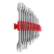 Ключ гаечен Usag двустранен метричен комплект на блистер  6-32 мм, 13 бр., DIN 3110, 252 N/SR13 - product - 047 USG1008