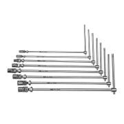 Ключ Т-образен Usag с кардан и вложка комплект  7-19 мм, 8 бр., UNI6743, 276 CE/SE8 - product - 047 USG1274