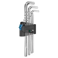 Г-образен ключ Wera метричен 6-стен/6-стен комплект  1.5-10 мм, 9 бр., Hex-Plus HF 1