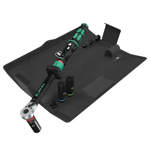 Динамометричен ключ Wera комплект с накрайници  17-21 мм, 1/2", 40-200 Nm, 5 бр.