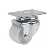 Полипропиленово мебелно колело Alex сдвоено, завиващо, с планка  40 мм, 40 кг, IB-KP 1-0262 - product - 048 ALX 154