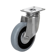 Полипропиленово мебелно колело Alex с каучуков бандаж, завиващо, с планка  60 мм, 35 кг, BH-PGI 1-0163 - product - 048 ALX 156